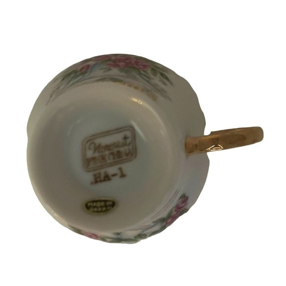 Vintage Norcrest China Happy Anniversary Tea Cup and Saucer - Picture 8 of 9